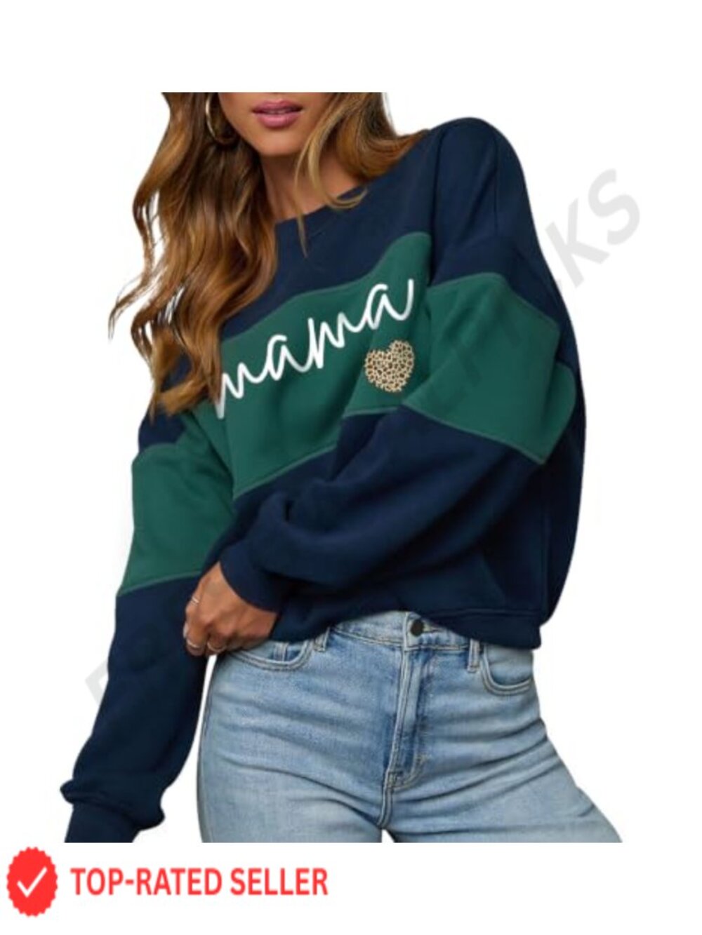 LEEDYA Women's Oversized Crewneck Sweatshirt Long Sleeve Pullover Top